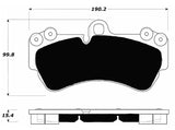 Porterfield Front/Rear Brake Pad Set for Porsche Cayenne with 330mm front rotor (2006)