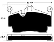 Porterfield Front/Rear Brake Pad Set for Porsche 718 Boxster (2018)