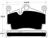Porterfield Front/Rear Brake Pad Set for Porsche 718 Boxster (2019)