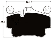 Porterfield Front/Rear Brake Pad Set for Porsche 997 GTS with Iron Rotors (2012)