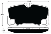 Porterfield Front/Rear Brake Pad Set for Porsche 997 Turbo with Iron Rotors & Center Lock Wheels (2012)