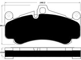 Porterfield Front/Rear Brake Pad Set for Porsche 997 GT3 with Iron Rotors (2011)