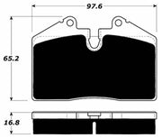 Porterfield Front/Rear Brake Pad Set for Porsche 964 Carrera 2 (1991)