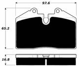 Porterfield Front/Rear Brake Pad Set for Porsche 964 Carrera 2 (1990)
