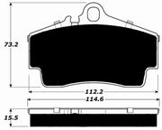 Porterfield Front/Rear Brake Pad Set for Porsche Boxster (2000)
