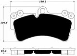 Porterfield Front/Rear Brake Pad Set for Porsche Cayenne with 350mm front rotor (2004)