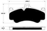 Porterfield Front/Rear Brake Pad Set for Porsche 997 GT3 with Iron Rotors (2007)