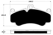 Porterfield Front/Rear Brake Pad Set for Porsche 997 GT3 with Iron Rotors (2008)