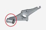 Porsche 944 rear axle carrier bushing / bearing flange