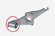Porsche 944 rear axle carrier bushing / bearing flange