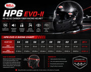 Bell Helmets HP6 EVO-II RD-4C / EC Carbon Fiber Racing Helmet
