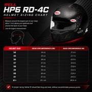 Competition Motorsport Bell HP6 8860-2018 RD-4C Carbon Fiber Helmet With Built-in Electronics/hydration