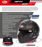 Competition Motorsport Bell HP77 8860-2018 Carbon Fiber Helmet