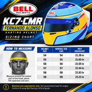 Competition Motorsport Bell KC7-CMR Fernando Alonso Karting Helmet Snell-fia CMR-2016