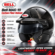 Bell MAG-10 Carbon Fiber Helmet
