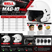 Bell Racing MAG-10 Pro Helmet FIA 8859-2024 / SA2025