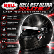 Bell RS7 ULTRA X-Lite Carbon Fiber SA2025 Racing Helmet