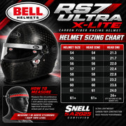 Bell RS7 ULTRA X-Lite Carbon Fiber SA2025 Racing Helmet