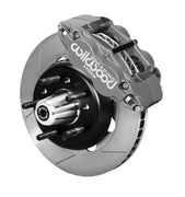 Wilwood front Forged Superlite 4R kit for Chevrolet/Pontiac Camaro/Firebird: gray caliper and 12.19-inch slotted rotor in assembled view