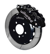Wilwood black front Superlite 6R brake assembly for Volkswagen/Audi, 12.88-inch slotted rotor and caliper view