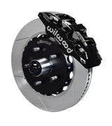 Wilwood black front AERO6 brake assembly for F-150/Navigator/Blackwood/F-150 Heritage, 14.25-inch slotted rotor and caliper view