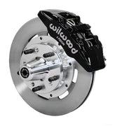 Wilwood black front Dynapro 6 brake assembly for Buick/Chevrolet/Oldsmobile/Pontiac, 12.19-inch plain-face rotor and caliper view