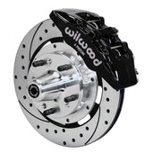 Wilwood black front Dynapro 6 brake assembly for GMC/Buick/Chevrolet/Oldsmobile/Pontiac/Isuzu, 12.19-inch drilled/slotted rotor and caliper view