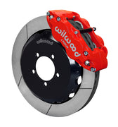 Wilwood red front Superlite 6R brake assembly for FR-S/BRZ/86/GR86, 12.88-inch slotted rotor and caliper view