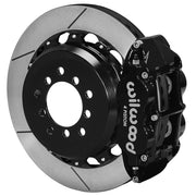 Wilwood black rear Superlite 4R brake assembly for FR-S/BRZ/86/GR86, 12.88-inch slotted rotor and caliper view