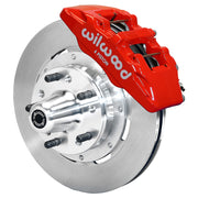 Wilwood red front Dynapro 6 brake assembly for Chevrolet, 12.19-inch plain-face rotor and caliper view