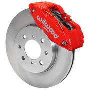 Wilwood red front DPHA brake assembly for Integra/Civic/Fit, 10.32-inch plain-face rotor and caliper view