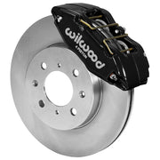Wilwood black front DPHA brake assembly for Integra/Civic/Fit, 10.32-inch plain-face rotor and caliper view