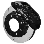 Wilwood black TX6R caliper over an assembled 15.00-inch slotted rotor and separate mounting hat