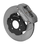 Wilwood gray Dynalite/ST caliper over an assembled 11.00-inch slotted rotor and separate mounting hat