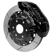 Wilwood black TX6R caliper over an assembled 16-inch slotted rotor and separate hat for the GM 1500 truck/full-size SUV front installation