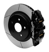 Wilwood Ram 1500 rear brake assembly with black AERO4 caliper, 15.00-inch GT-slotted rotor and black rotor hat
