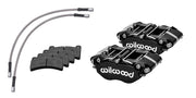 New from Wilwood Engineering! If you're looking for a cost effective true bolt on big brake kit for your Porsche 911, Wilwood Brakes has you covered. This aluminum 4 piston system is perfect for road or track use and incudes brake pads, brake hoses, brake calipers, and brake rotors. Upgrade your Porsche today!