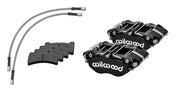 New from Wilwood Engineering! If you're looking for a cost effective true bolt on big brake kit for your Porsche 911, Wilwood Brakes has you covered. This aluminum 4 piston system is perfect for road or track use and incudes brake pads, brake hoses, brake calipers, and brake rotors. Upgrade your Porsche today!