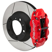 Wilwood Porsche 996/997 rear 12.98-inch brake assembly, red Superlite 4R caliper and gt slotted rotor