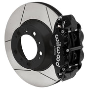 Wilwood Porsche 996/997 rear 12.98-inch brake assembly, black Superlite 4R caliper and gt slotted rotor