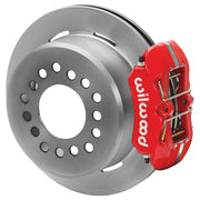 Wilwood G-Body rear 11.00-inch brake assembly, red Dynapro Low-Profile caliper and plain face rotor