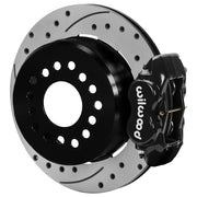 Wilwood G-Body rear 12.19-inch brake assembly, black Dynalite caliper and srp drilled & slotted rotor