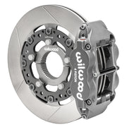 Wilwood inboard sprint rear brake kit, assembled four-piston caliper, GT rotor and splined axle adapter