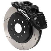 Wilwood Jeep Wrangler JK front 13.38-inch brake assembly, black AERO6-DM caliper and gt slotted rotor