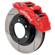 Wilwood 4Runner/GX460 front 13.31-inch brake assembly, red AERO6-DM caliper and gt slotted rotor
