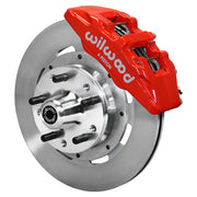 Wilwood Chrysler/Dodge/Plymouth front 12.19-inch brake assembly, red Dynapro 6A caliper and plain face rotor
