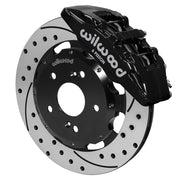 Wilwood Acura RSX/Honda Element/Civic front 12.19-inch brake assembly, black Dynapro 6A caliper and srp drilled & slotted rotor