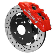 Wilwood Acura RSX/Honda Element/Civic front 12.19-inch brake assembly, red Dynapro 6A caliper and srp drilled & slotted rotor