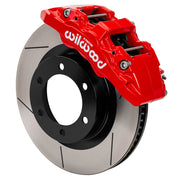 Wilwood Toyota Tundra/Sequoia front 13.56-inch brake assembly, warm red AERO6-DM caliper and gt slotted rotor