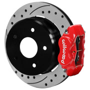 Wilwood Chevrolet/GMC C1500 rear 12.19-inch brake assembly, red Dynalite caliper and srp drilled & slotted rotor